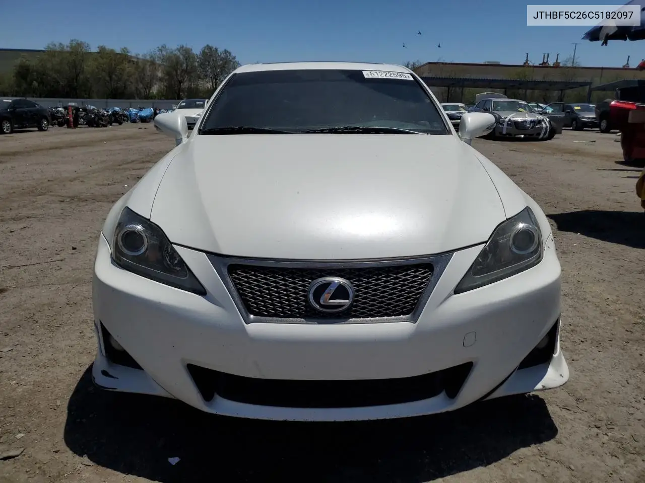 2012 Lexus Is 250 VIN: JTHBF5C26C5182097 Lot: 61222595