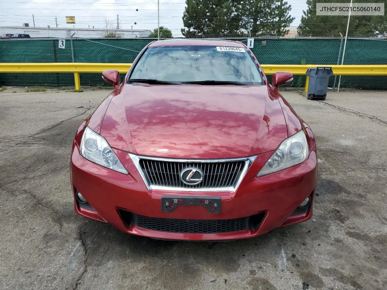 2012 Lexus Is 250 VIN: JTHCF5C21C5060140 Lot: 61239645