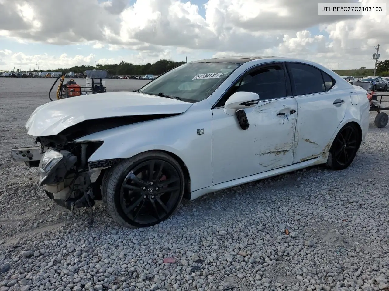 2012 Lexus Is 250 VIN: JTHBF5C27C2103103 Lot: 61854135