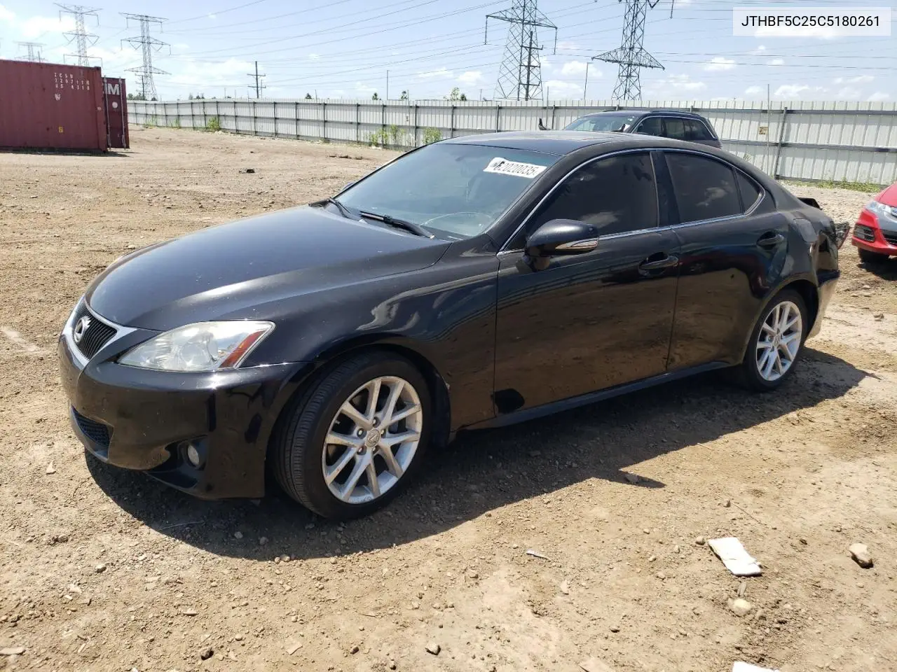 2012 Lexus Is 250 VIN: JTHBF5C25C5180261 Lot: 62020035