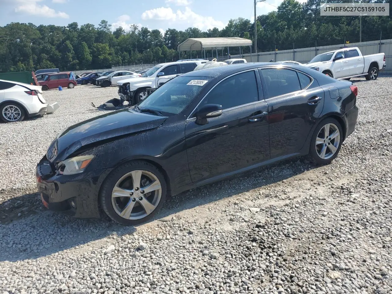 2012 Lexus Is 250 VIN: JTHBF5C27C5159105 Lot: 62128085