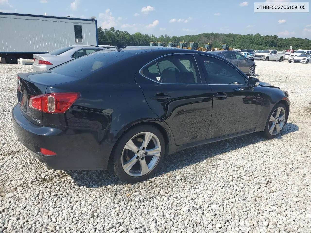 2012 Lexus Is 250 VIN: JTHBF5C27C5159105 Lot: 62128085