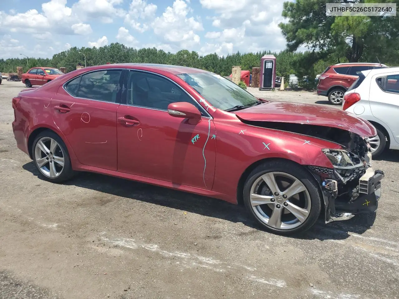2012 Lexus Is 250 VIN: JTHBF5C26C5172640 Lot: 62362815
