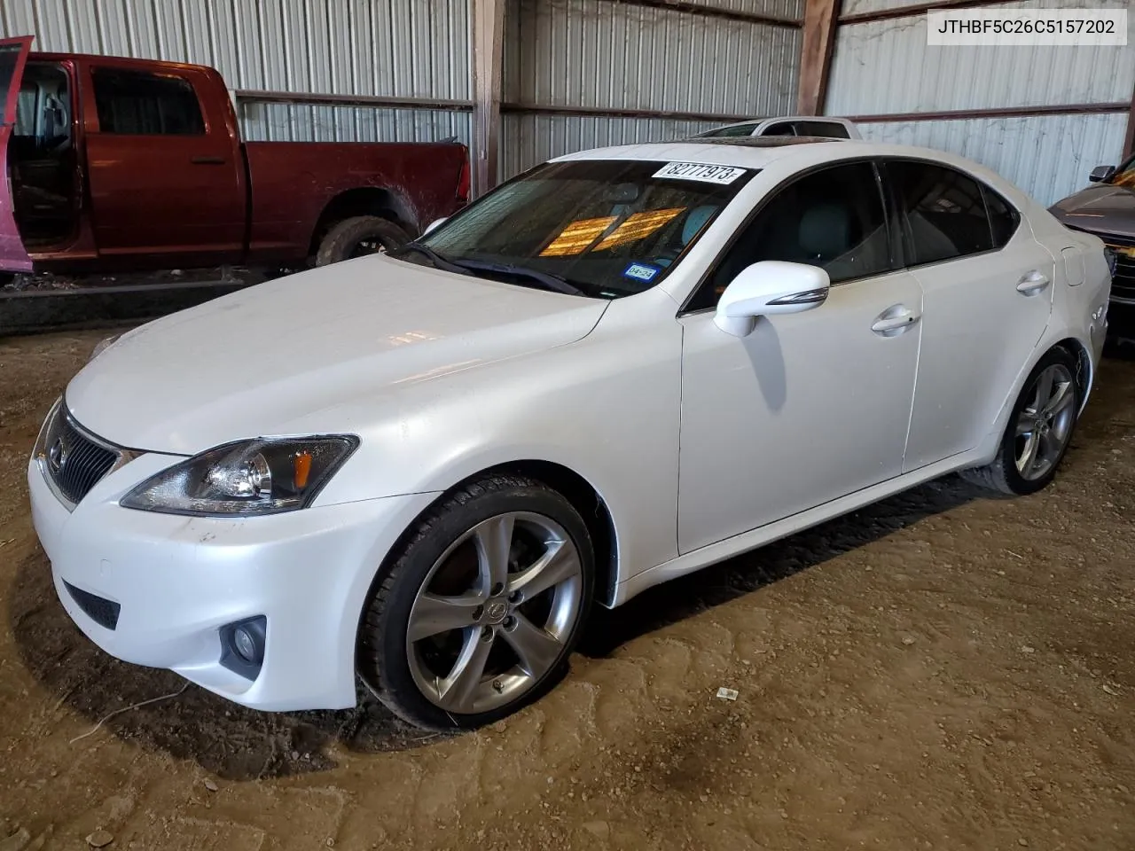 2012 Lexus Is 250 VIN: JTHBF5C26C5157202 Lot: 82777973