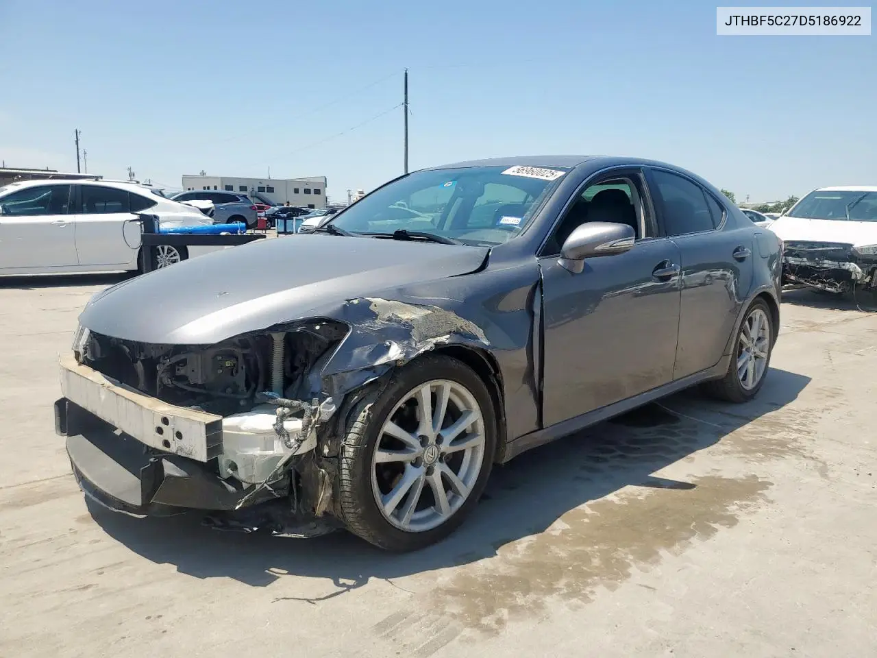 2013 Lexus Is 250 VIN: JTHBF5C27D5186922 Lot: 56960025
