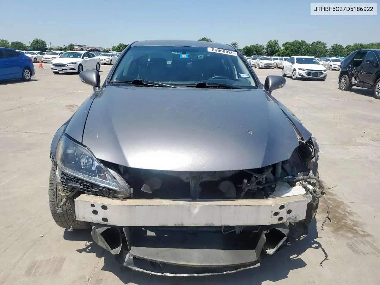 2013 Lexus Is 250 VIN: JTHBF5C27D5186922 Lot: 56960025