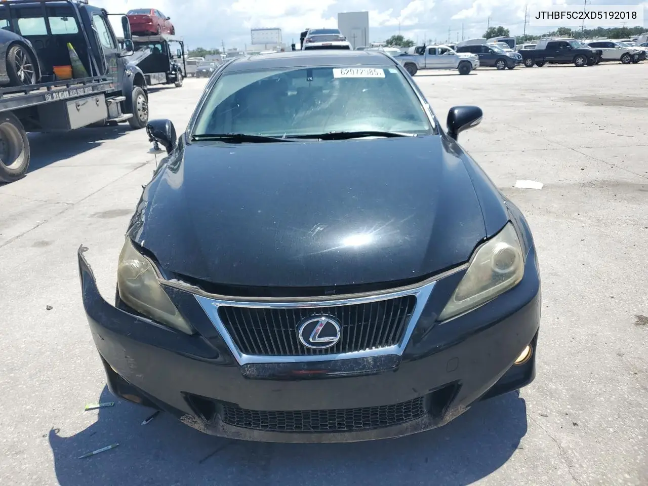 2013 Lexus Is 250 VIN: JTHBF5C2XD5192018 Lot: 62072985