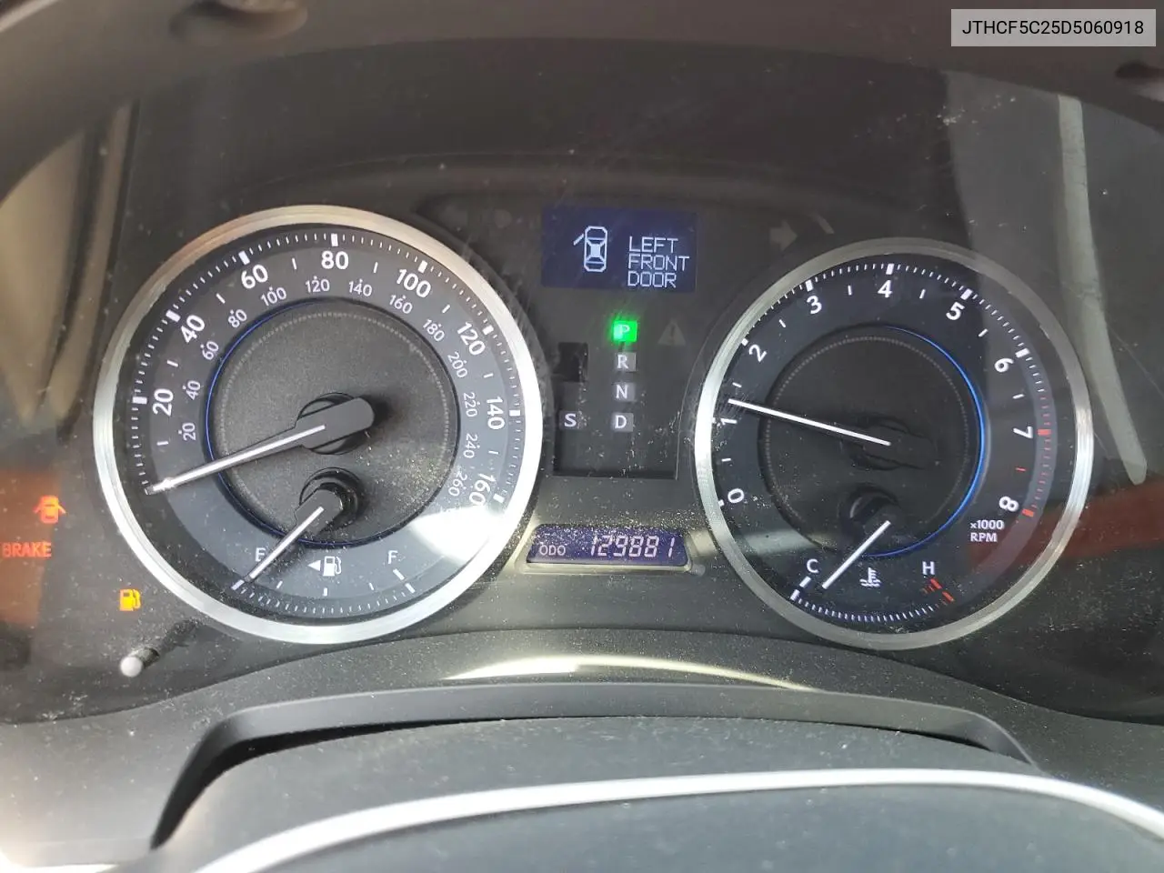 2013 Lexus Is 250 VIN: JTHCF5C25D5060918 Lot: 62581765