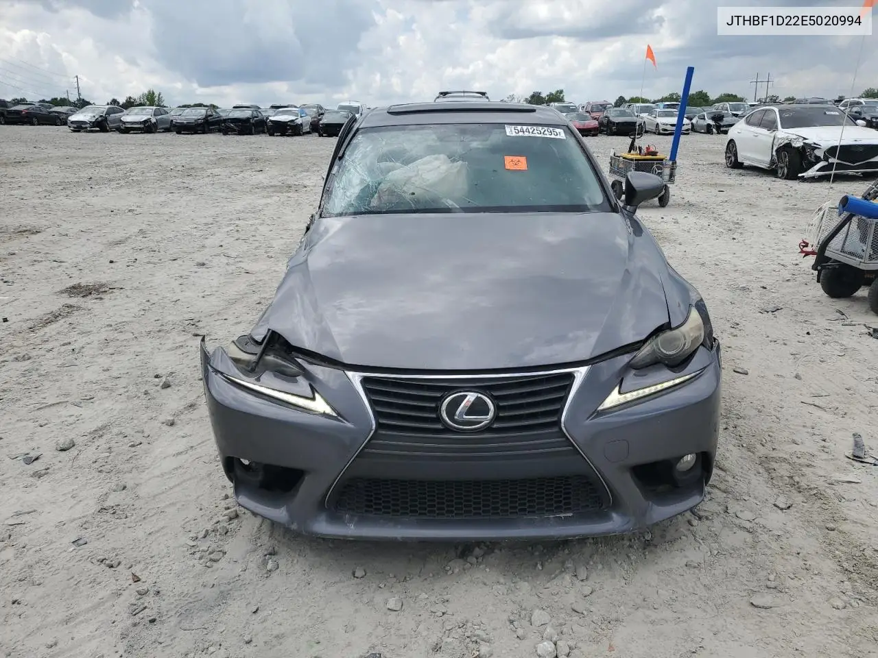 2014 Lexus Is 250 VIN: JTHBF1D22E5020994 Lot: 54425295