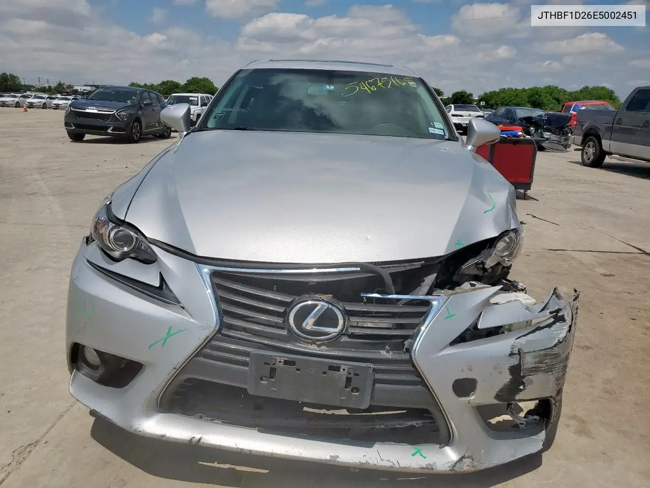 2014 Lexus Is 250 VIN: JTHBF1D26E5002451 Lot: 54675165