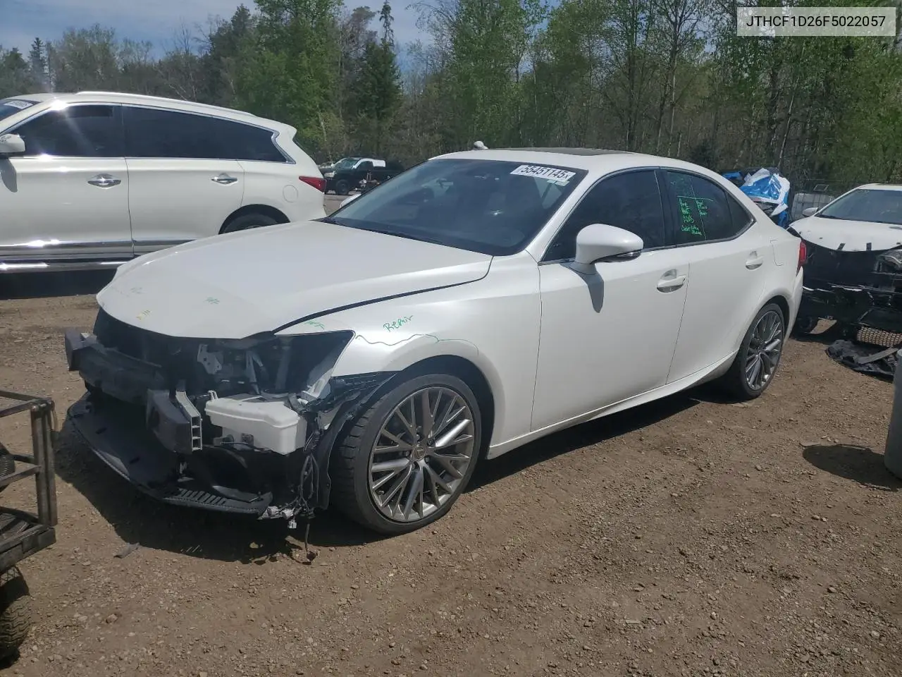 2015 Lexus Is 250 VIN: JTHCF1D26F5022057 Lot: 55451145