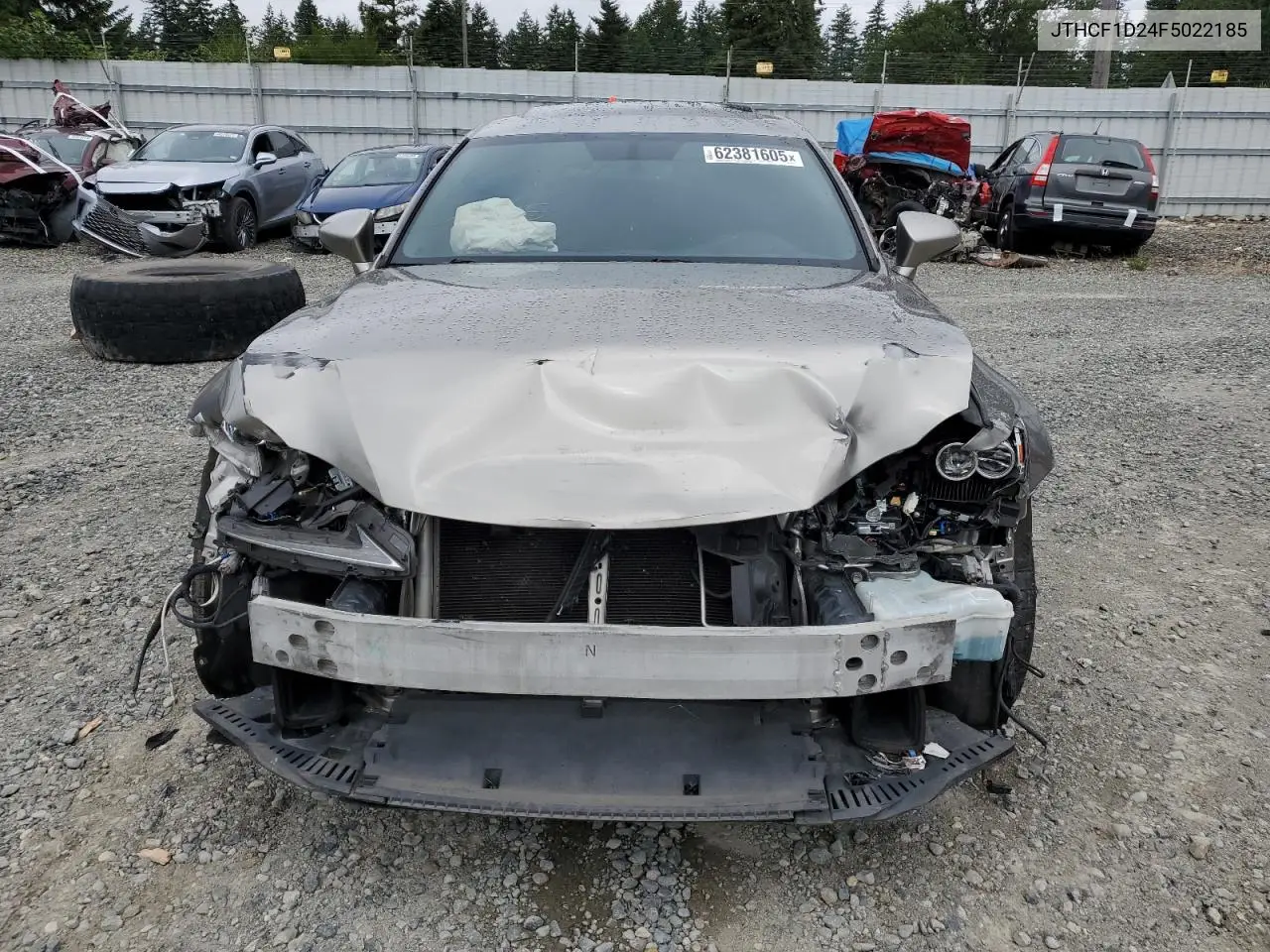 2015 Lexus Is 250 VIN: JTHCF1D24F5022185 Lot: 62381605