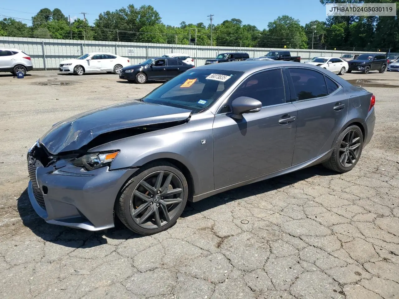 2016 Lexus Is 200T VIN: JTHBA1D24G5030119 Lot: 56073835