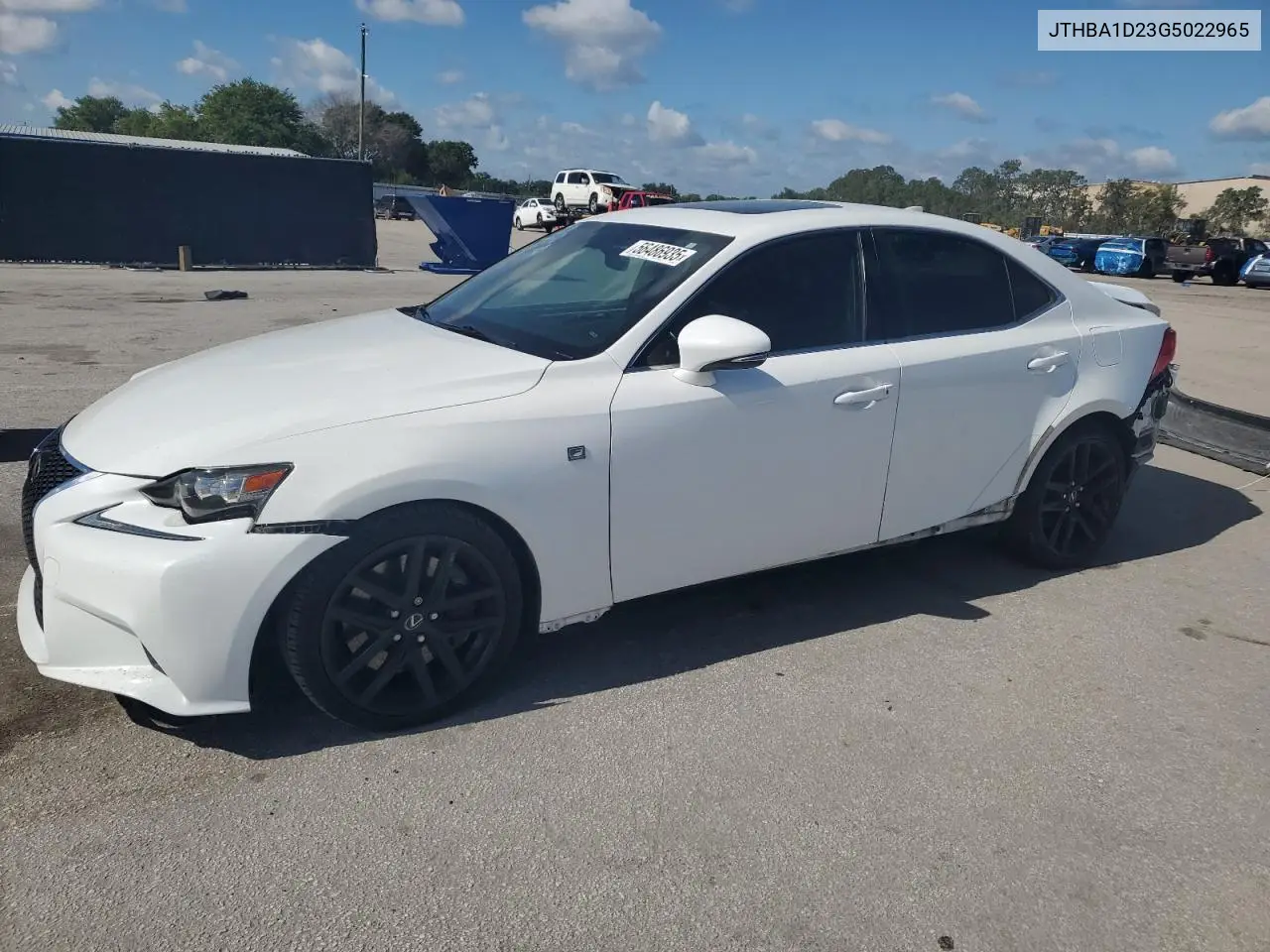 2016 Lexus Is 200T VIN: JTHBA1D23G5022965 Lot: 56486935