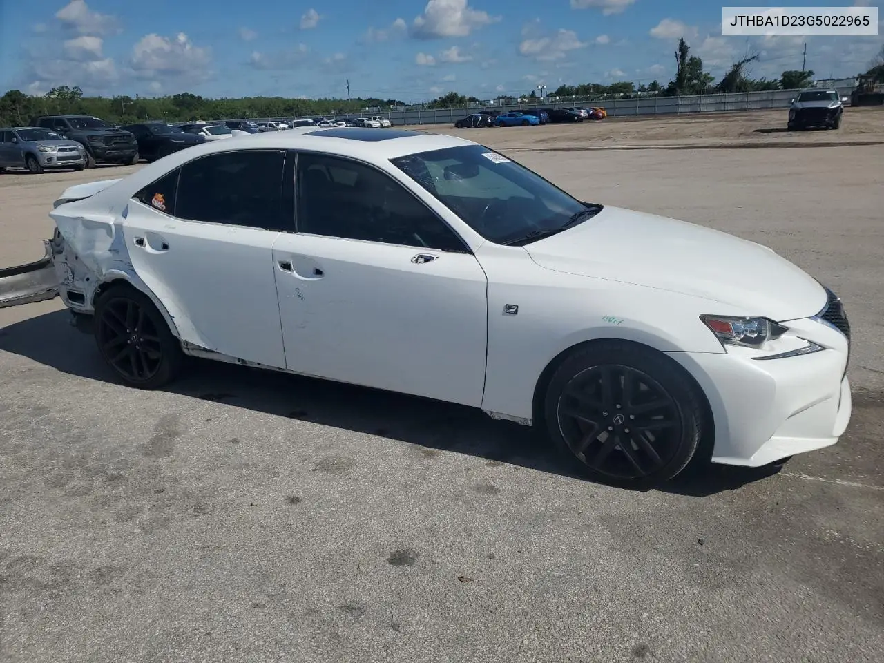 2016 Lexus Is 200T VIN: JTHBA1D23G5022965 Lot: 56486935