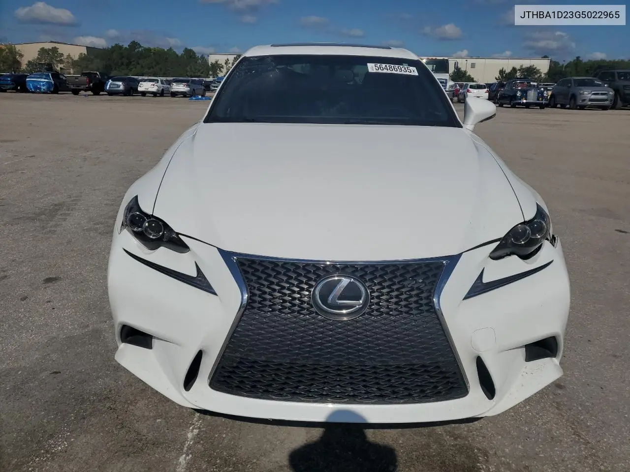2016 Lexus Is 200T VIN: JTHBA1D23G5022965 Lot: 56486935