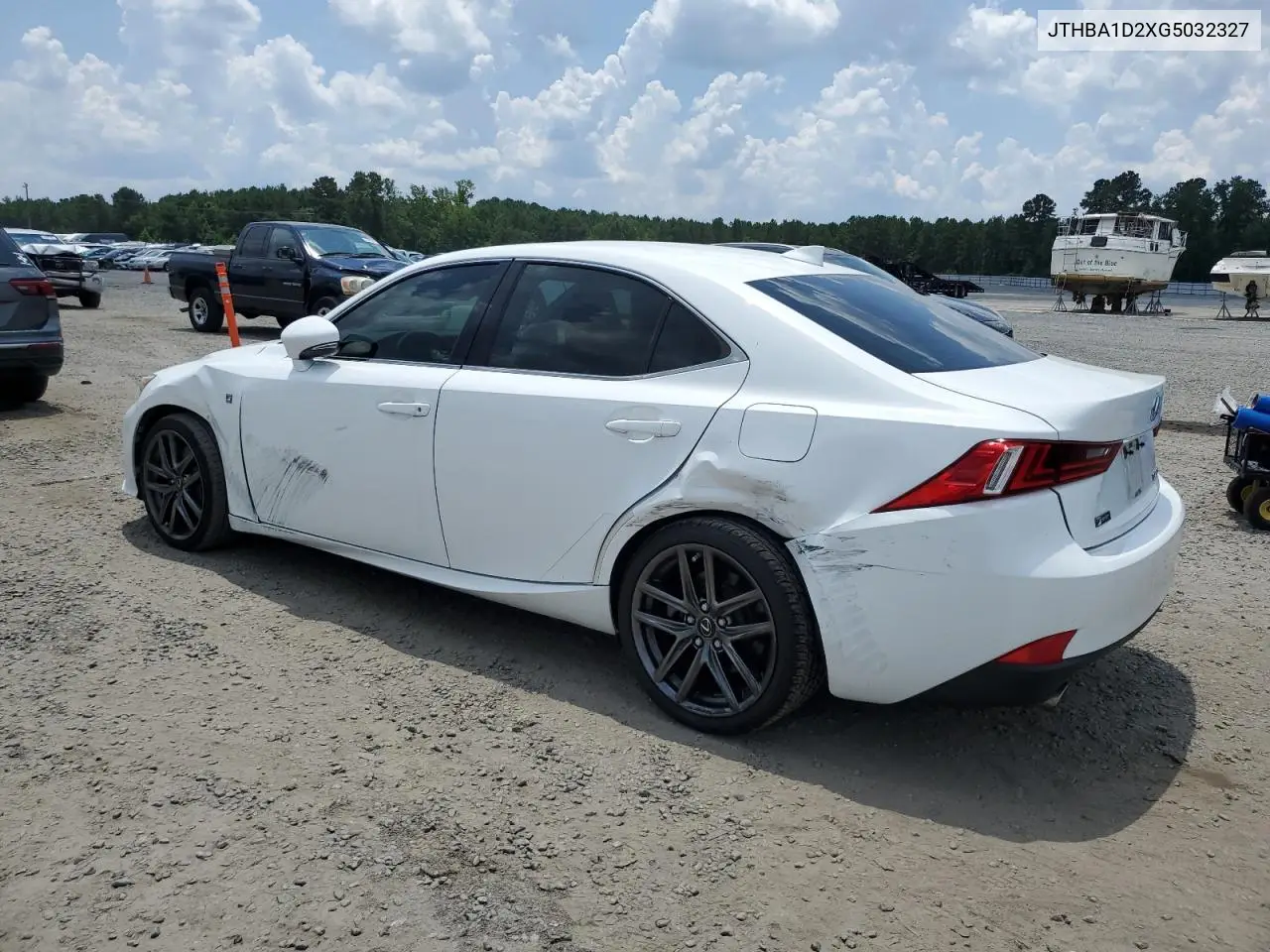 2016 Lexus Is 200T VIN: JTHBA1D2XG5032327 Lot: 62668755