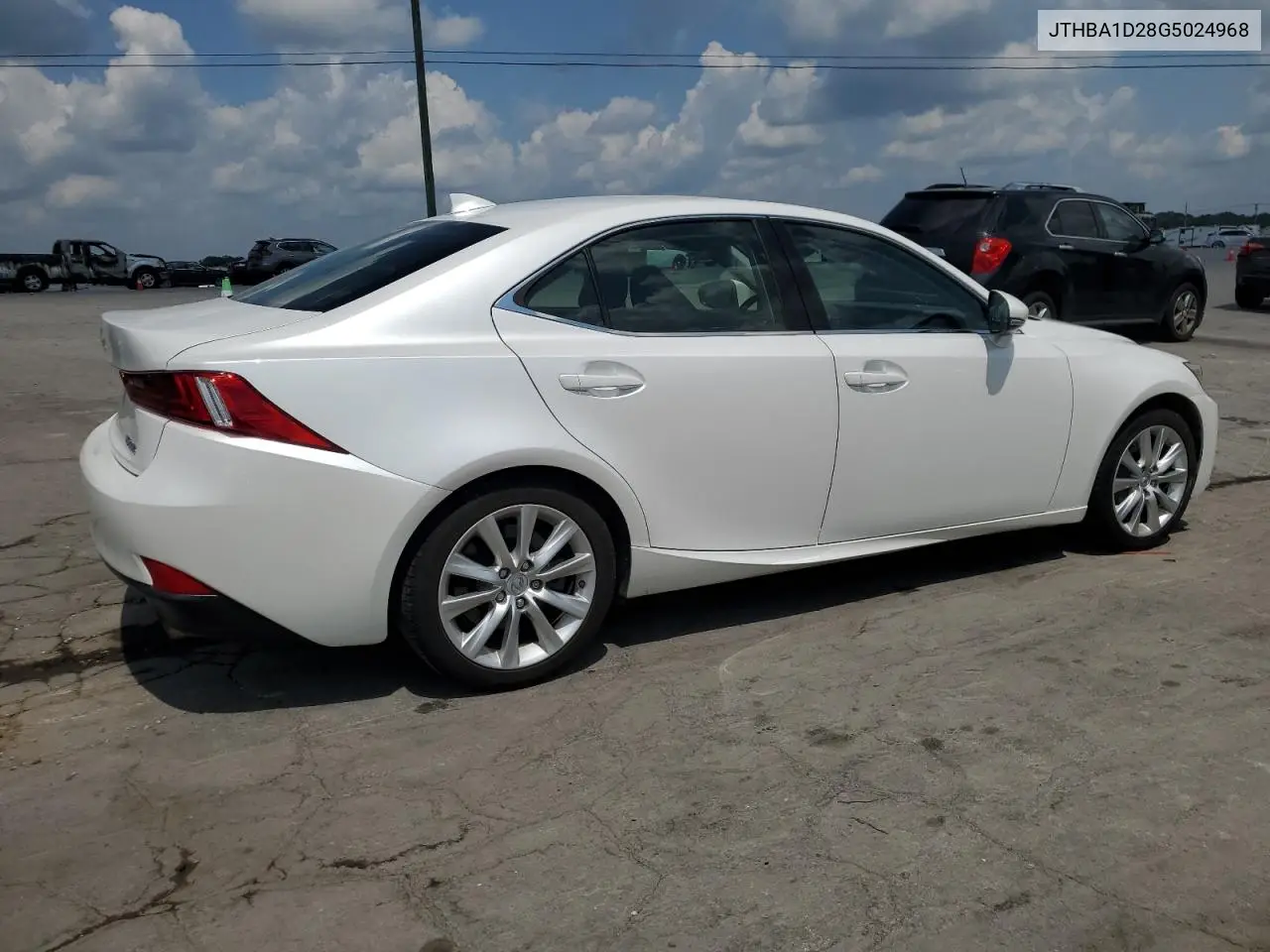 2016 Lexus Is 200T VIN: JTHBA1D28G5024968 Lot: 62684525