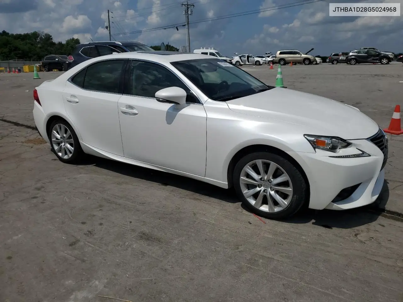 2016 Lexus Is 200T VIN: JTHBA1D28G5024968 Lot: 62684525