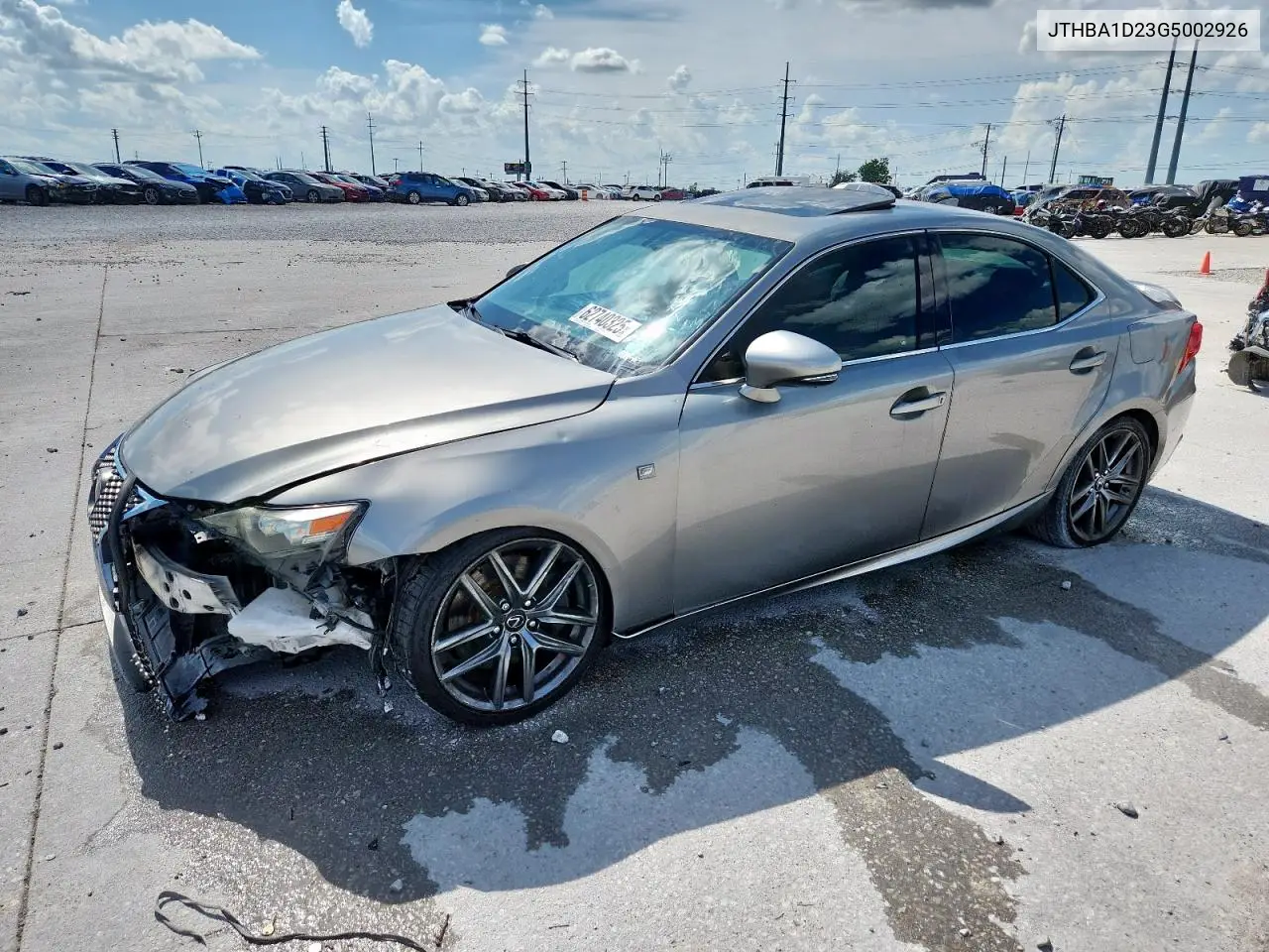 2016 Lexus Is 200T VIN: JTHBA1D23G5002926 Lot: 62740325