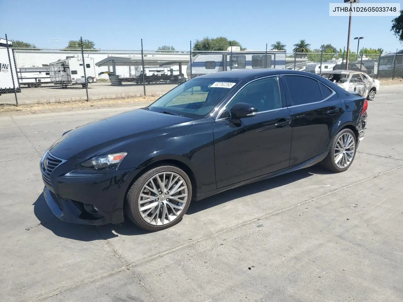 2016 Lexus Is 200T VIN: JTHBA1D26G5033748 Lot: 62762265