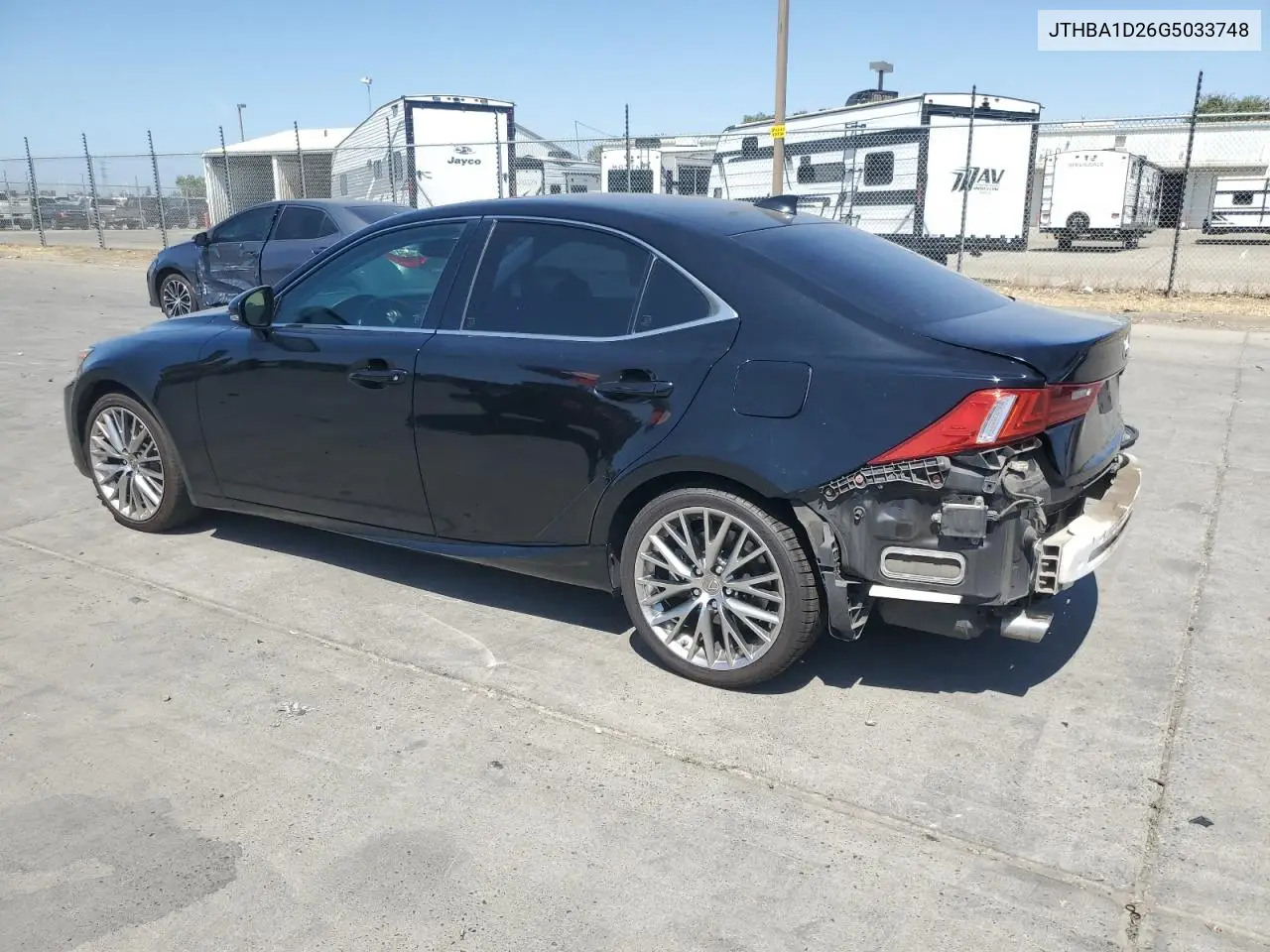 2016 Lexus Is 200T VIN: JTHBA1D26G5033748 Lot: 62762265