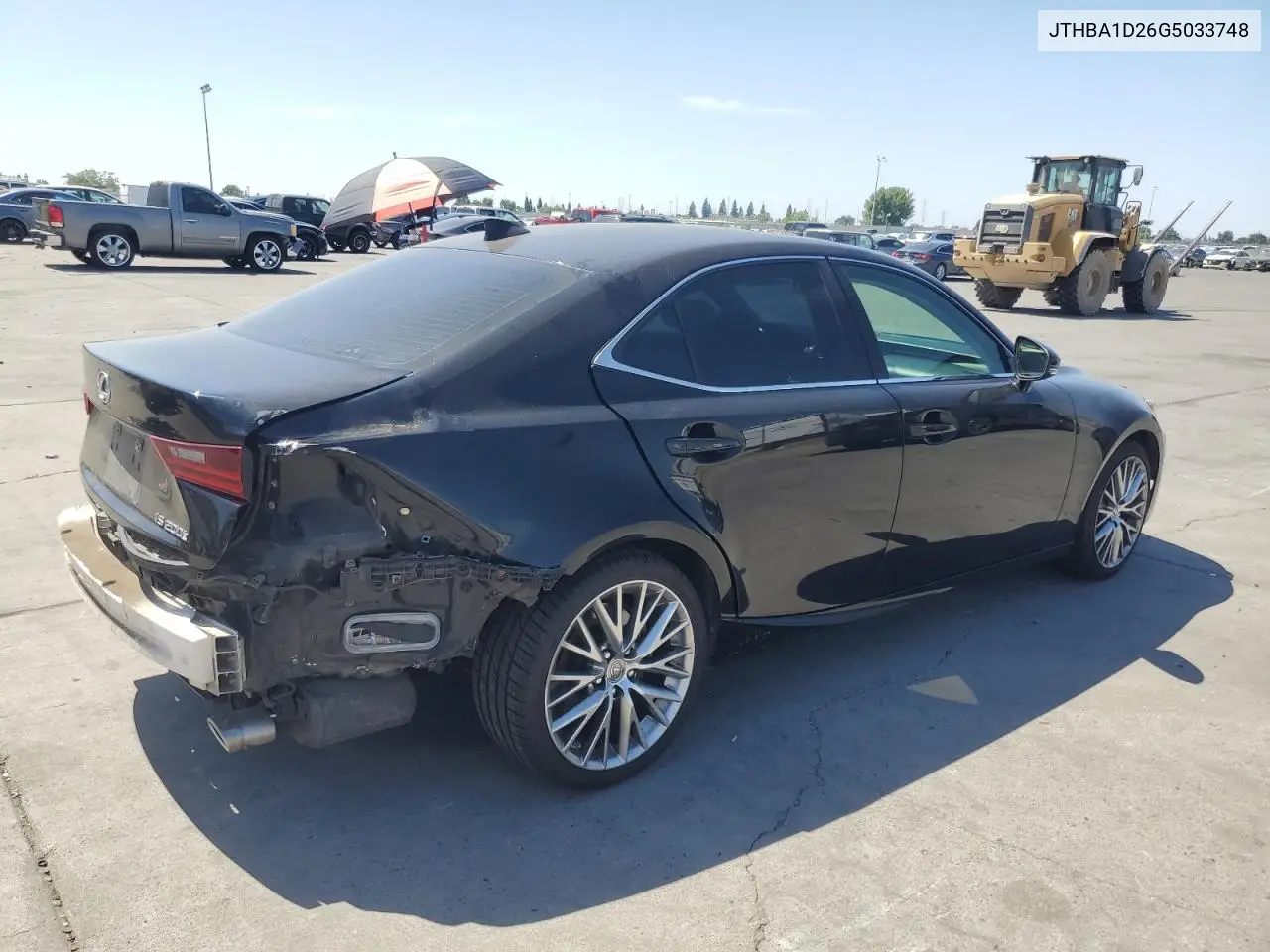 2016 Lexus Is 200T VIN: JTHBA1D26G5033748 Lot: 62762265