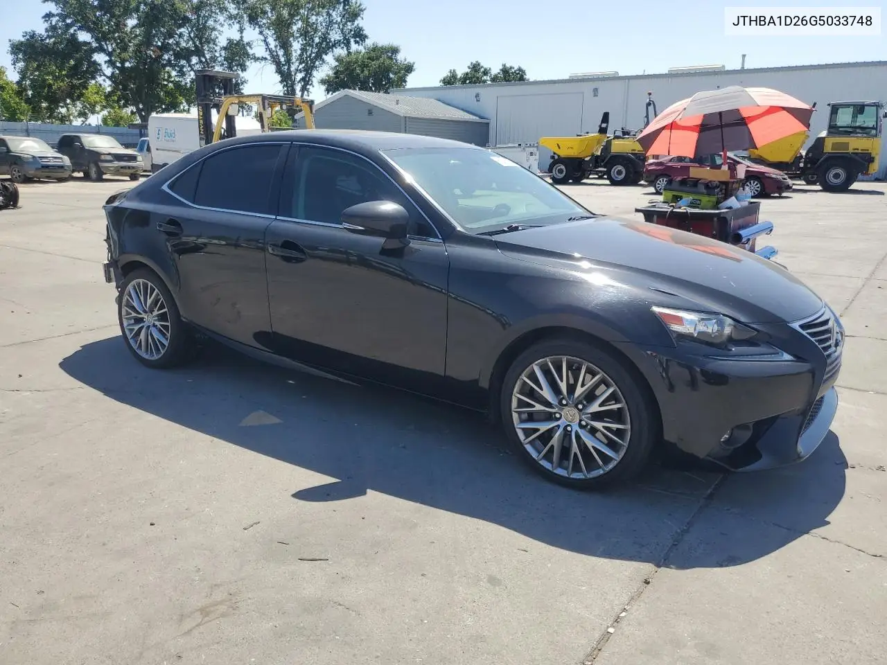 2016 Lexus Is 200T VIN: JTHBA1D26G5033748 Lot: 62762265