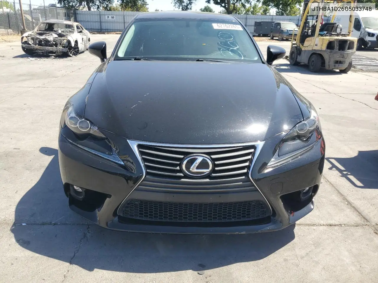 2016 Lexus Is 200T VIN: JTHBA1D26G5033748 Lot: 62762265
