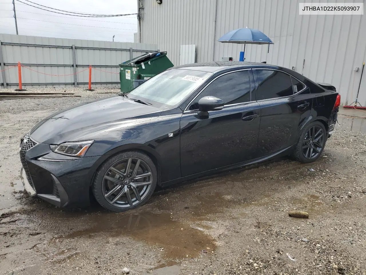 2019 Lexus Is 300 VIN: JTHBA1D22K5093907 Lot: 56519685