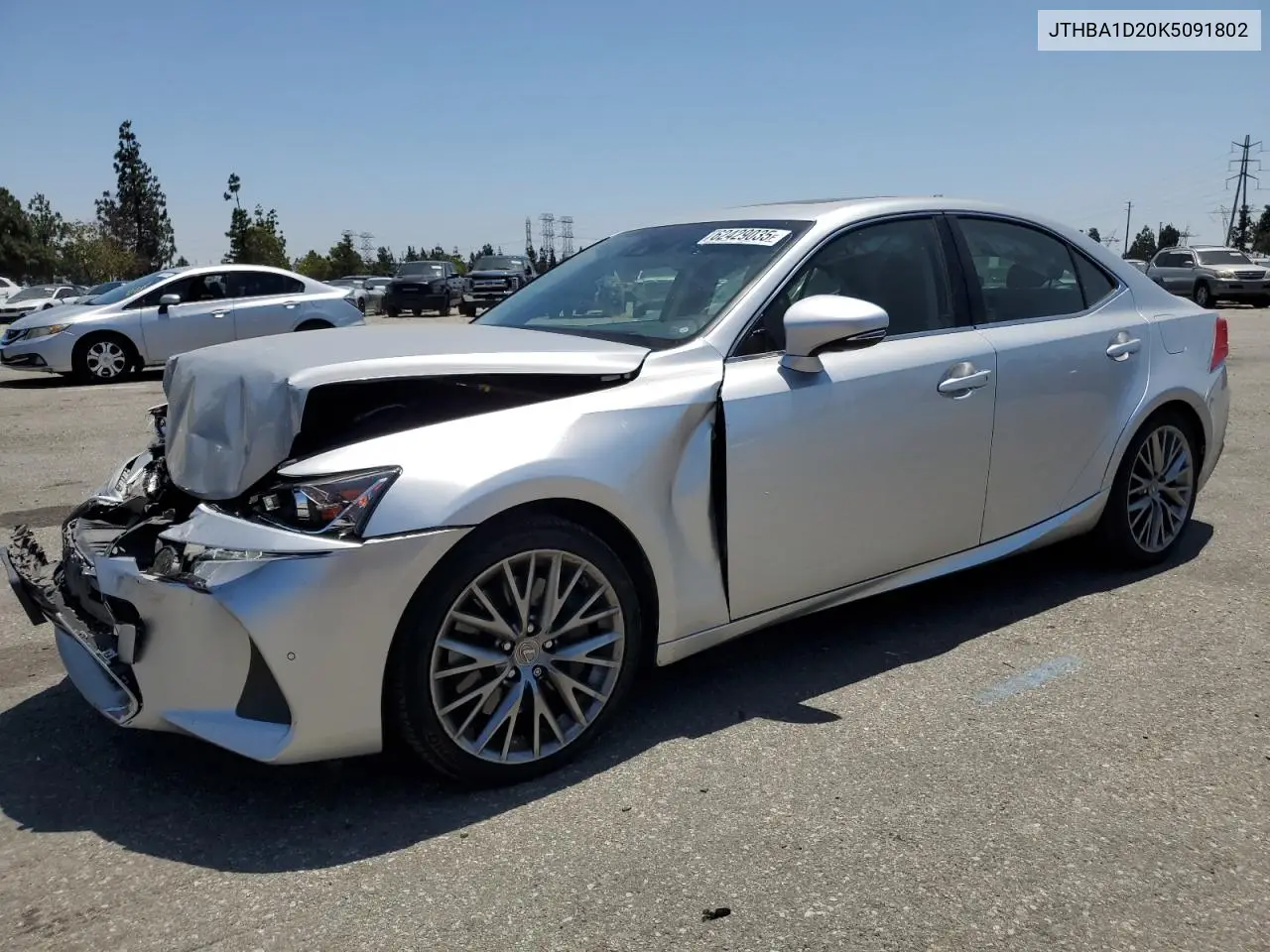 2019 Lexus Is 300 VIN: JTHBA1D20K5091802 Lot: 62429035