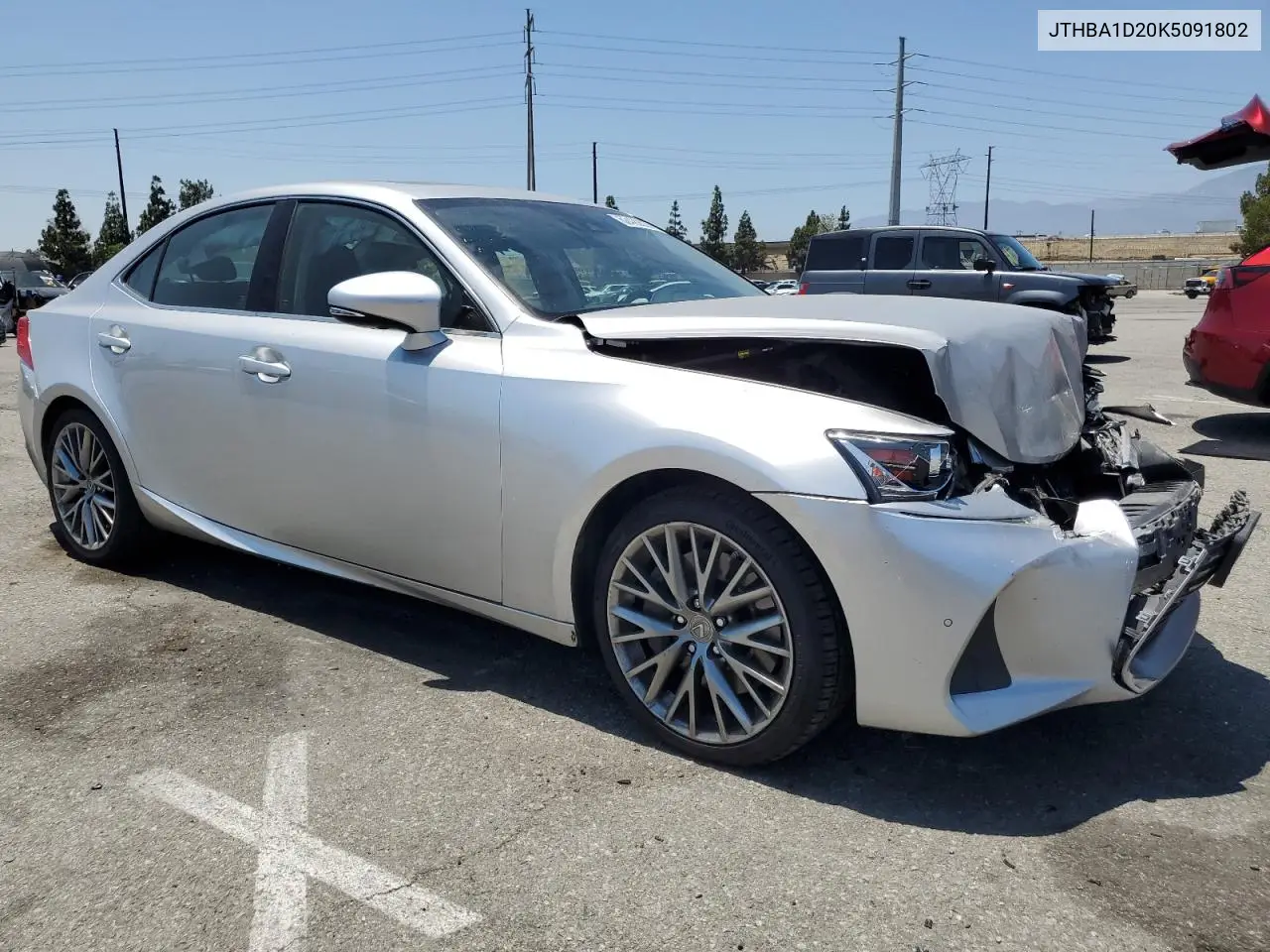 2019 Lexus Is 300 VIN: JTHBA1D20K5091802 Lot: 62429035
