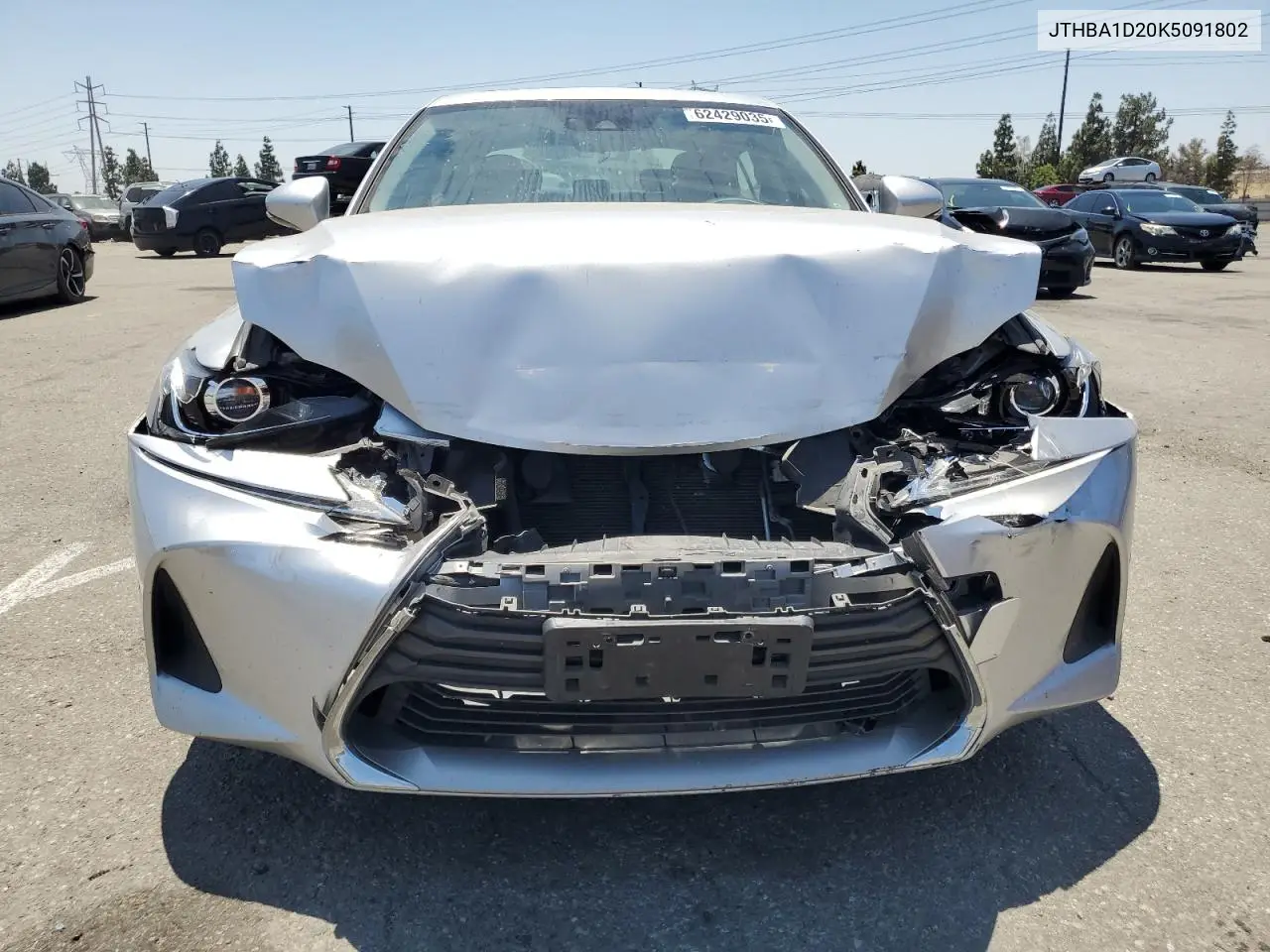 2019 Lexus Is 300 VIN: JTHBA1D20K5091802 Lot: 62429035