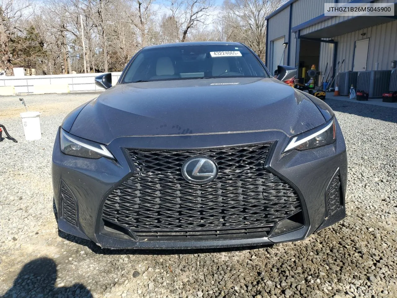 2021 Lexus Is 350 F Sport VIN: JTHGZ1B26M5045900 Lot: 43224065