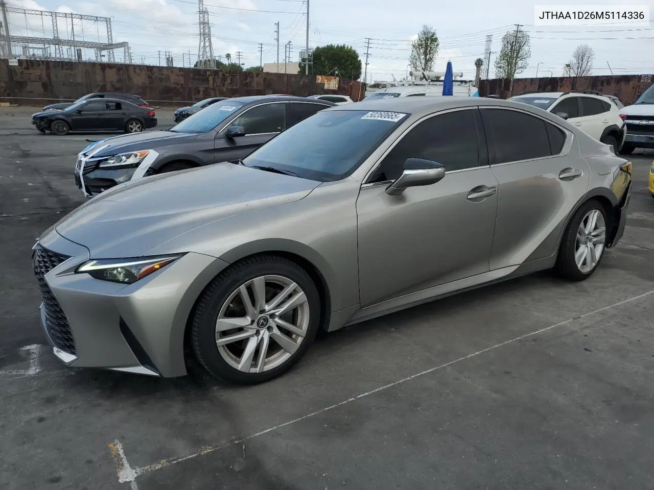 2021 Lexus Is 300 VIN: JTHAA1D26M5114336 Lot: 50260665
