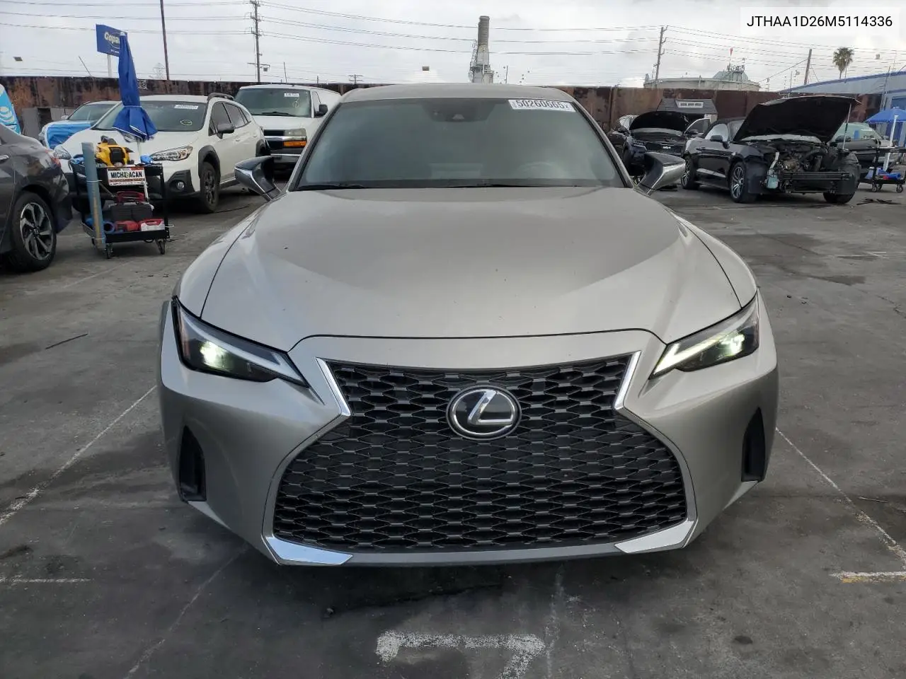2021 Lexus Is 300 VIN: JTHAA1D26M5114336 Lot: 50260665