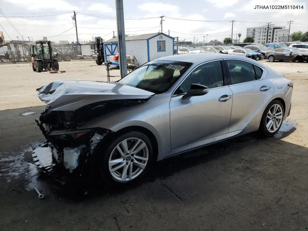 2021 Lexus Is 300 VIN: JTHAA1D22M5110414 Lot: 57652315