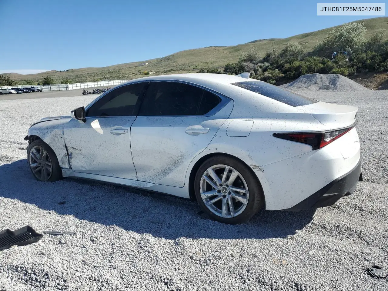 2021 Lexus Is 300 VIN: JTHC81F25M5047486 Lot: 58201405