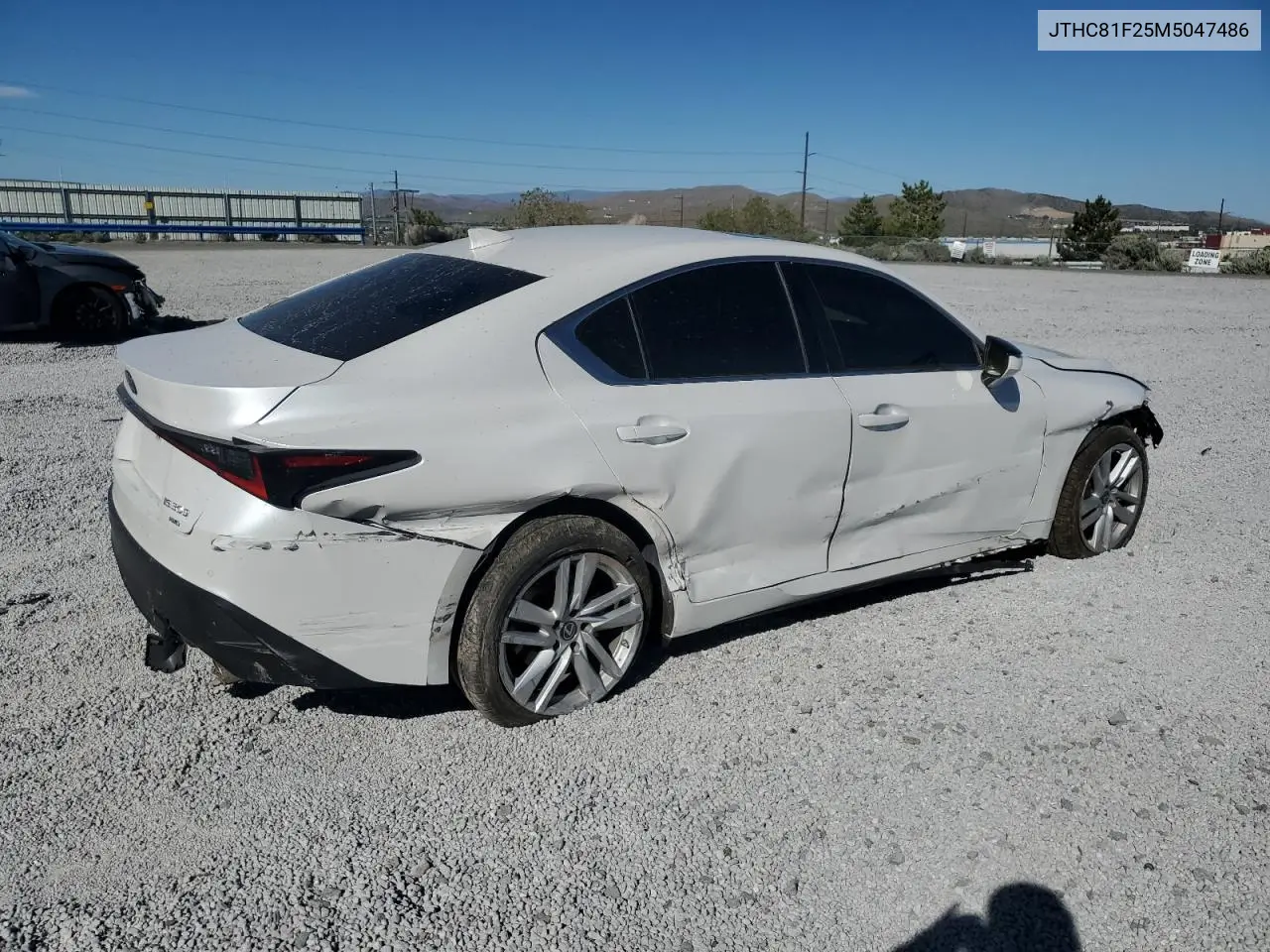 2021 Lexus Is 300 VIN: JTHC81F25M5047486 Lot: 58201405