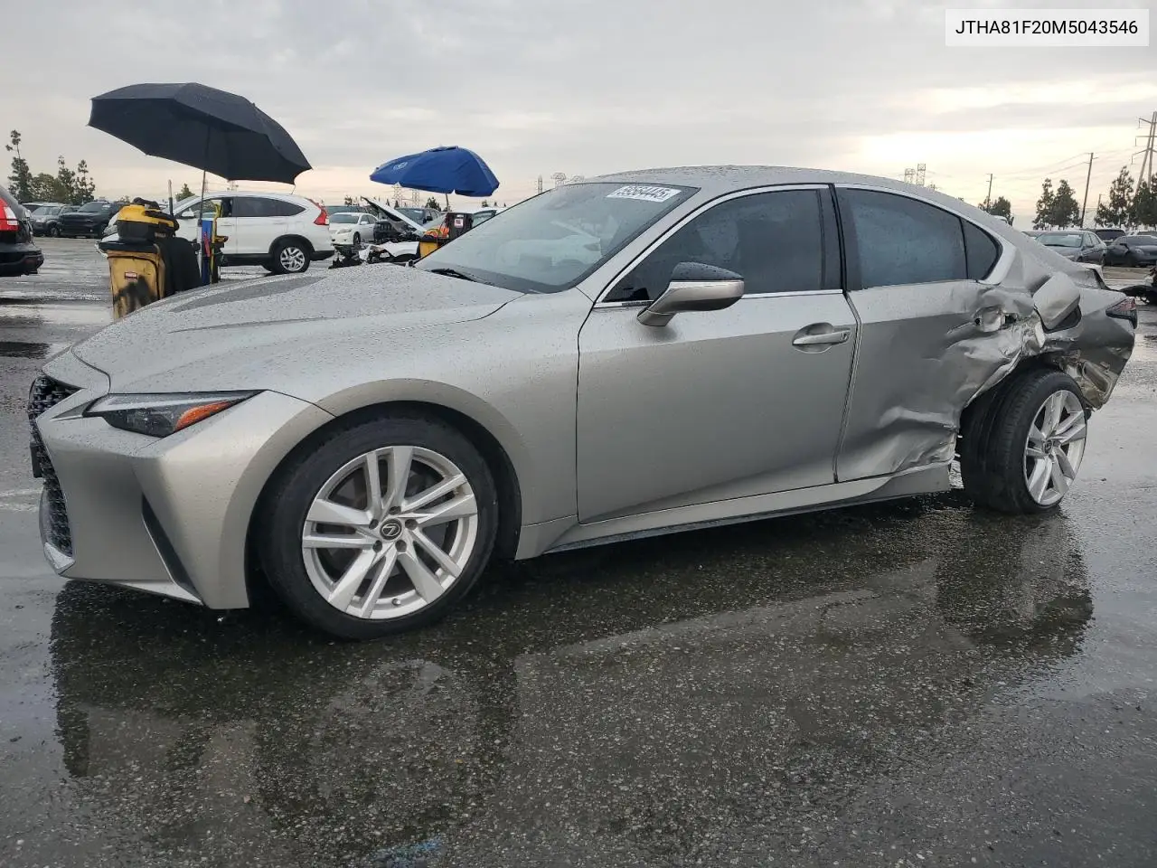 2021 Lexus Is 300 VIN: JTHA81F20M5043546 Lot: 59564445