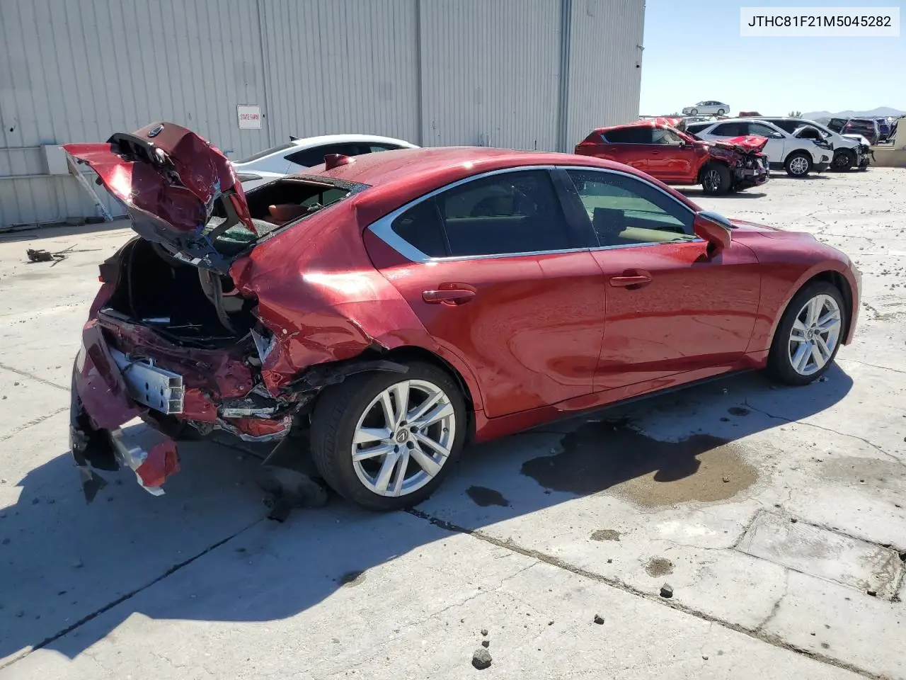2021 Lexus Is 300 VIN: JTHC81F21M5045282 Lot: 62917515