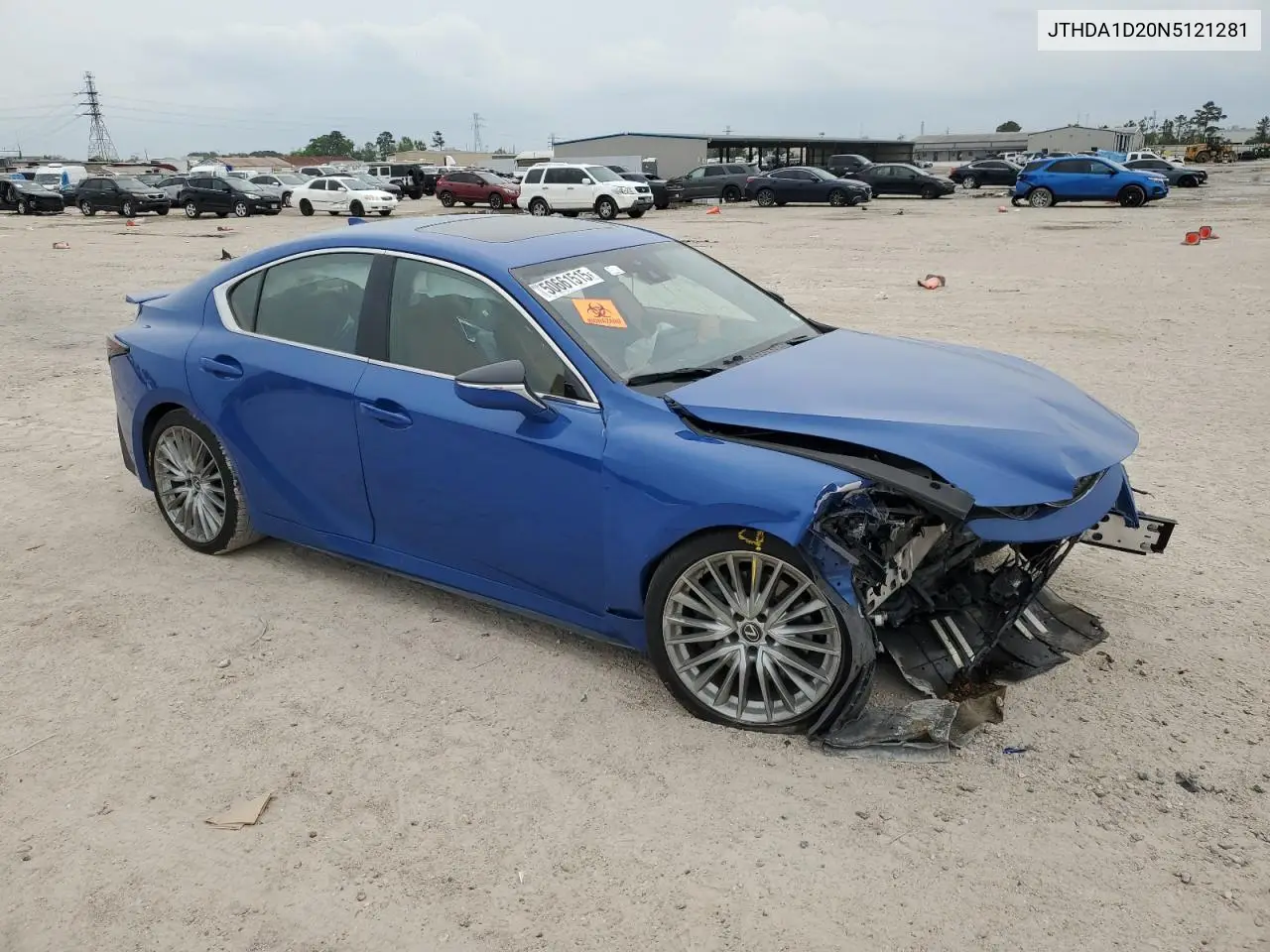 2022 Lexus Is 300 VIN: JTHDA1D20N5121281 Lot: 50661515