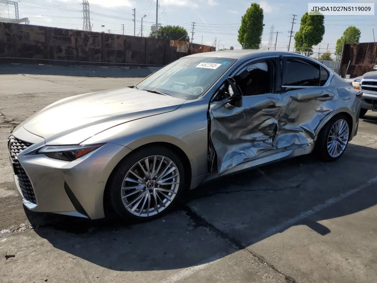 2022 Lexus Is 300 VIN: JTHDA1D27N5119009 Lot: 54622045