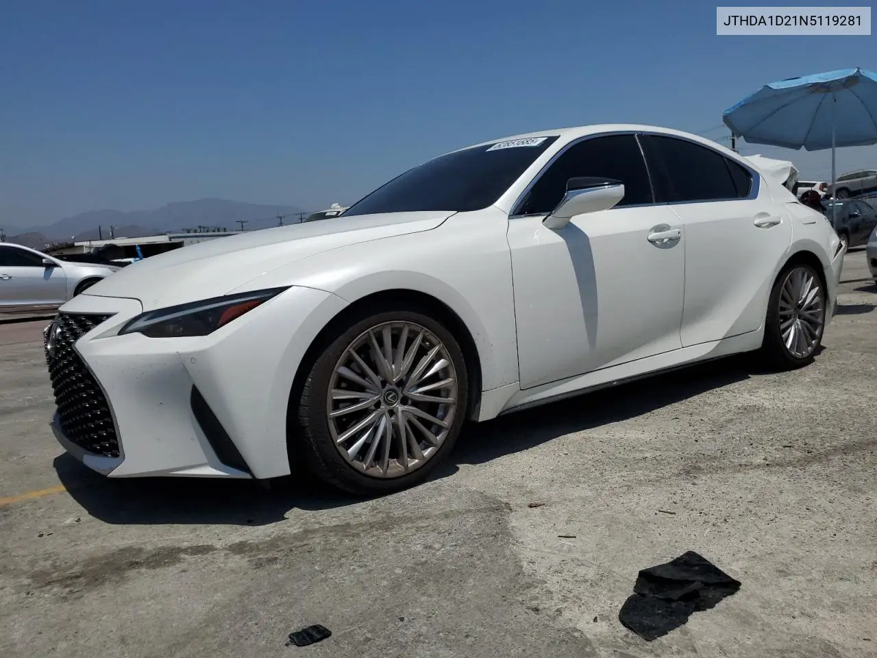 2022 Lexus Is 300 VIN: JTHDA1D21N5119281 Lot: 62851685