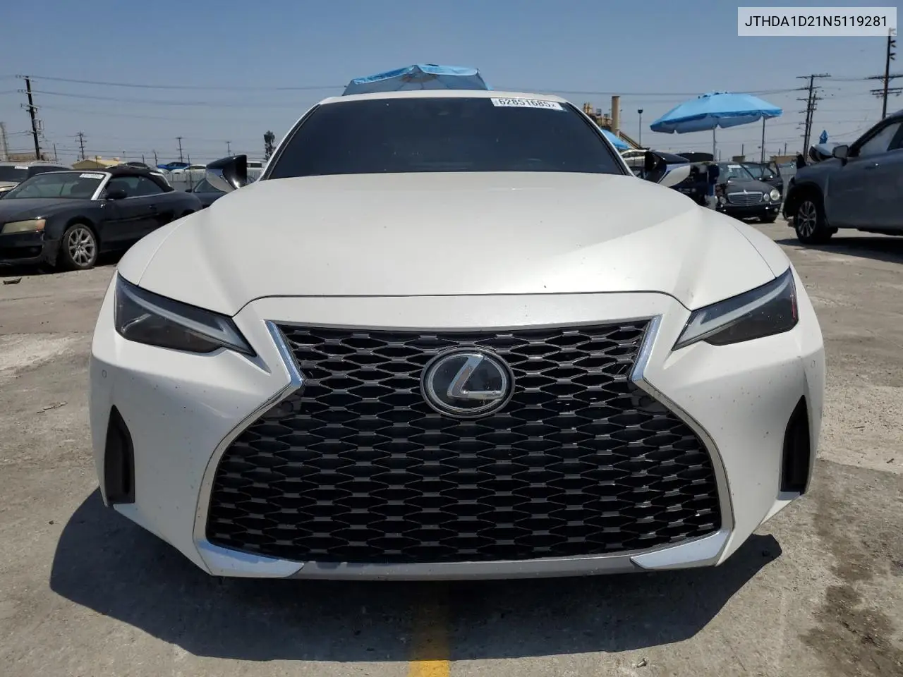 2022 Lexus Is 300 VIN: JTHDA1D21N5119281 Lot: 62851685