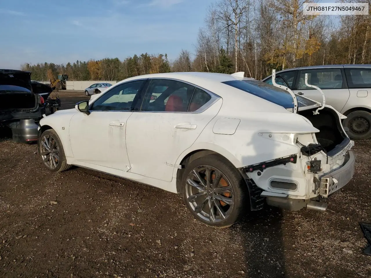 2022 Lexus Is 300 VIN: JTHG81F27N5049467 Lot: 77763624