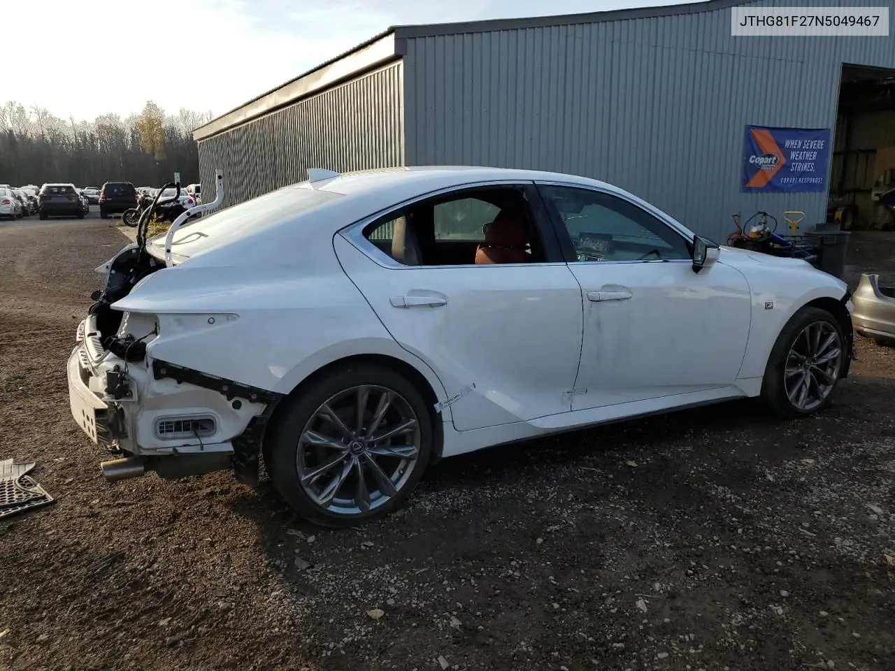 2022 Lexus Is 300 VIN: JTHG81F27N5049467 Lot: 77763624