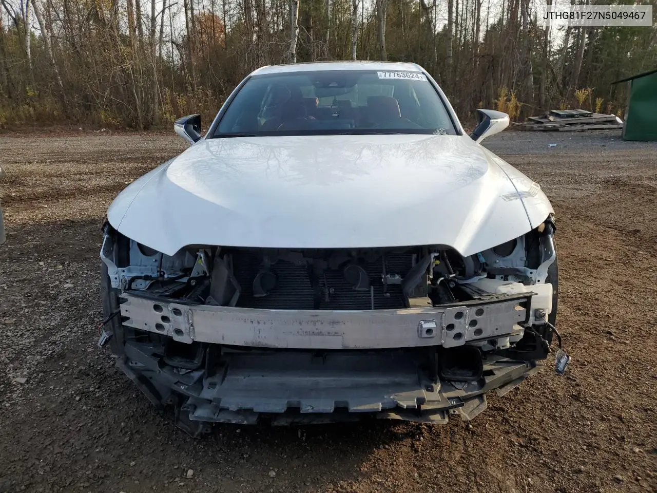 2022 Lexus Is 300 VIN: JTHG81F27N5049467 Lot: 77763624