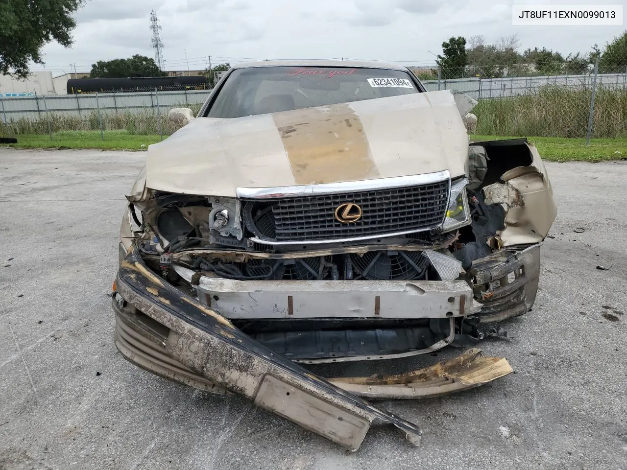 1992 Lexus Ls 400 VIN: JT8UF11EXN0099013 Lot: 62341094