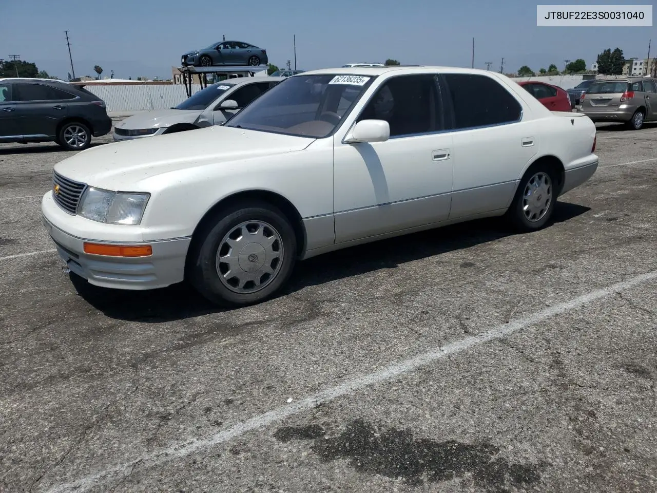1995 Lexus Ls 400 VIN: JT8UF22E3S0031040 Lot: 62136235
